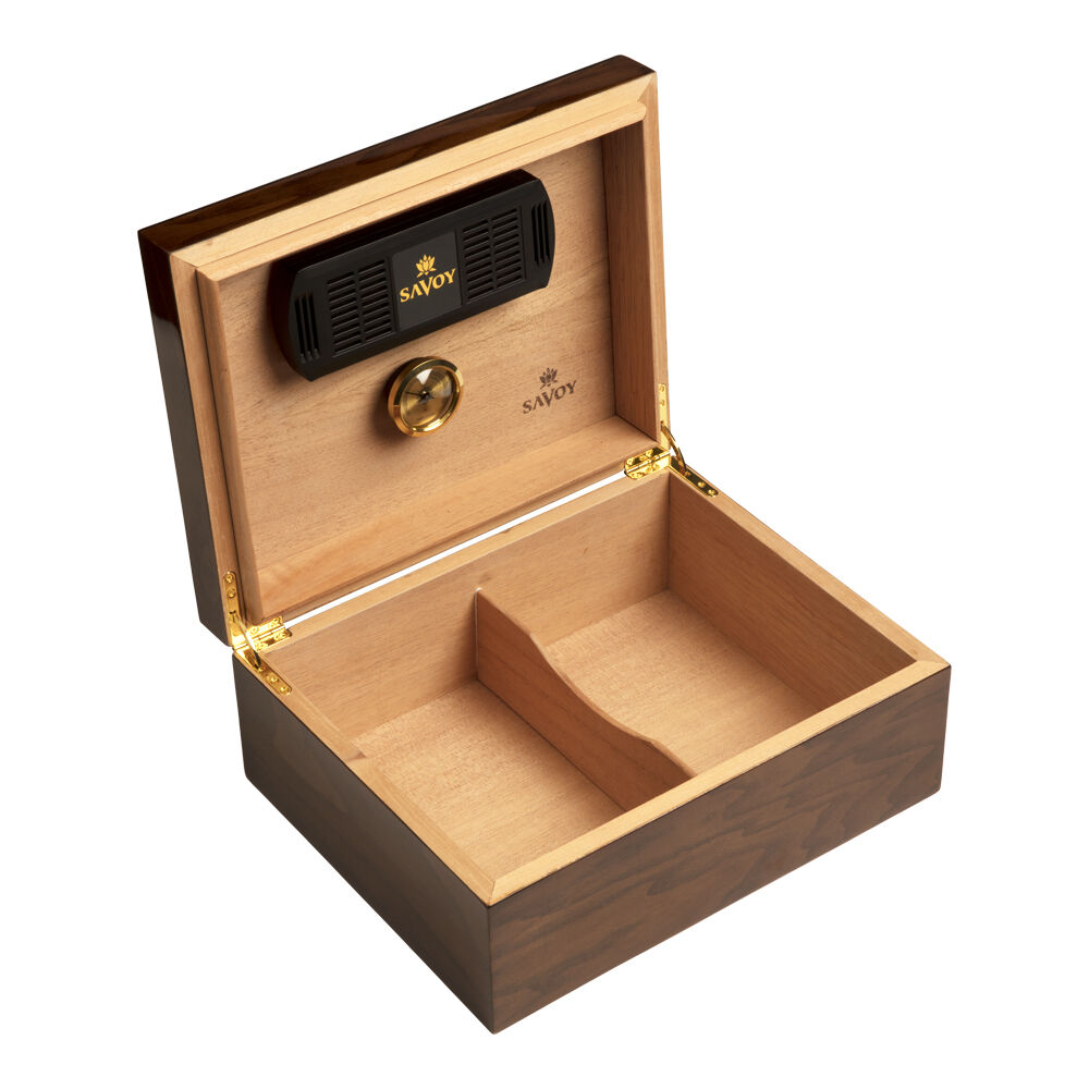 Savoy Ash Burl Humidor Medium