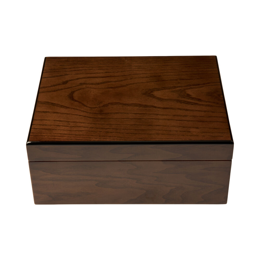 Savoy Ash Burl Humidor Medium